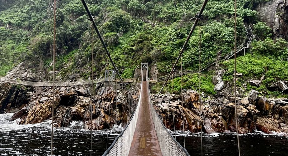 Tsitsikamma hangbruggen Zuid Afrika groepsrondreis 3